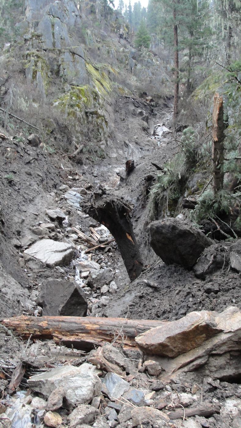 Washout on Highway 14